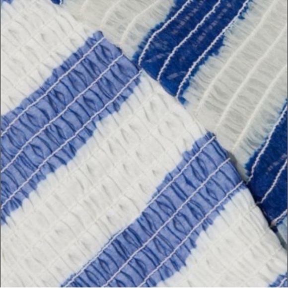 STAUD Crop top Doric smocked off the shoulder stretch size M NWT - Picture 4 of 15